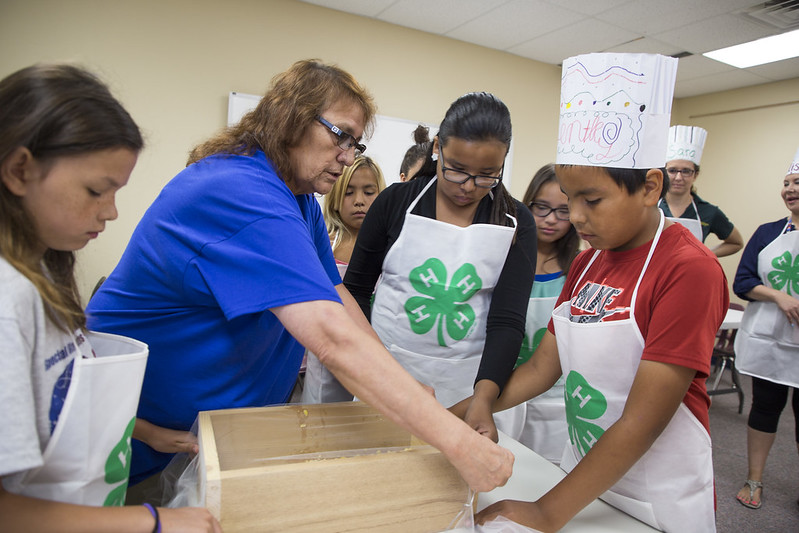 Volunteers play a crucial role in 4-H initiatives, such as leading youth education opportunities. (NDSU photo)