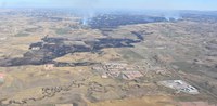 The Elkhorn Fire started in early October 2024. (North Dakota Civil Air Patrol photo)