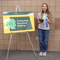 Junior high point individual overall: Rita Goettle, Morton County. (NDSU photo)