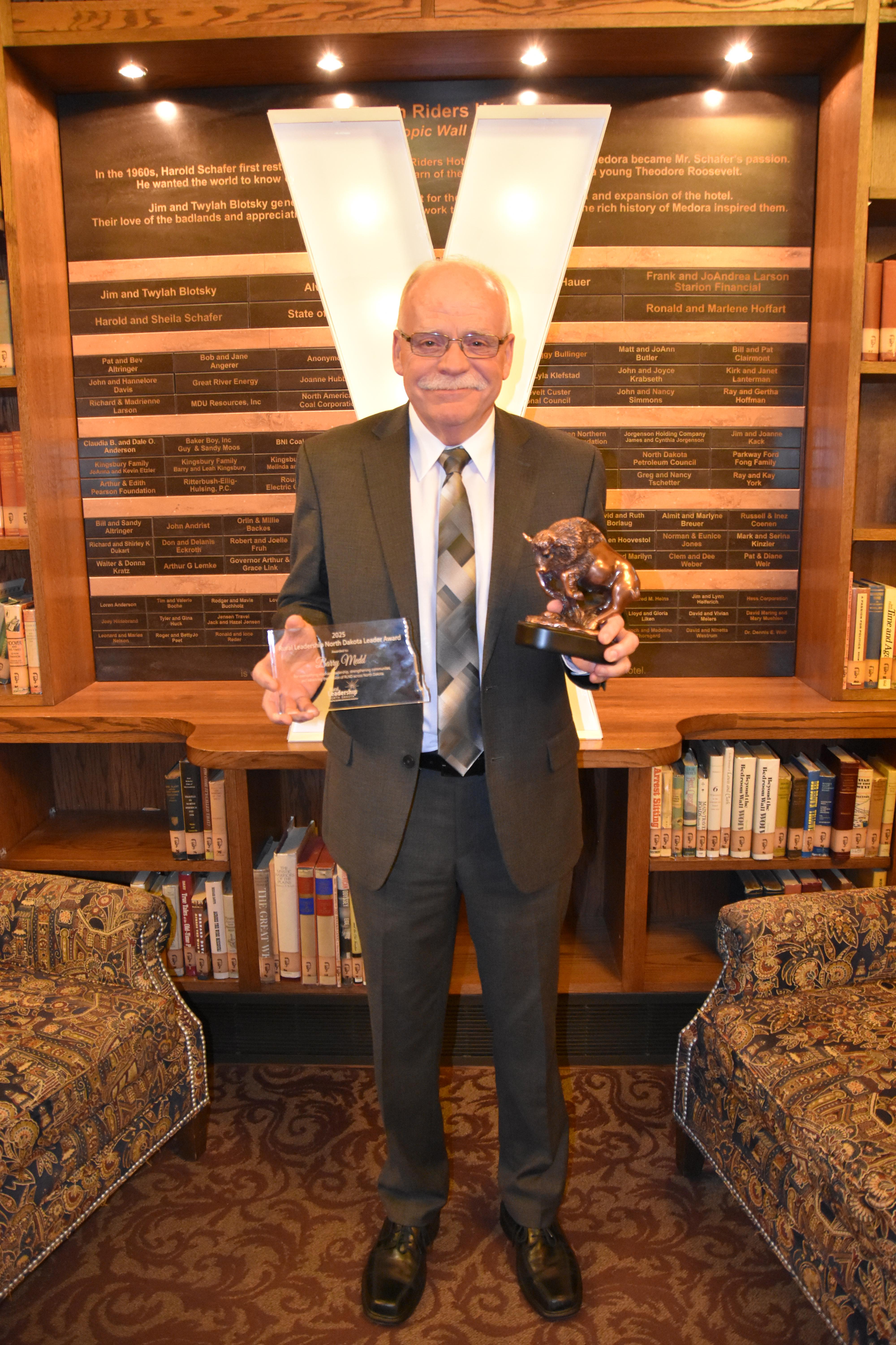 Barry Medd received the RLND Leader Award. (NDSU photo)