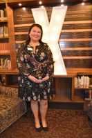 Rep. Jayme Davis, RLND Class VII, received the RLND Alumni Association Eagle Award. (NDSU photo)