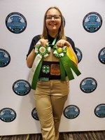 Greta Olsen was named the High Individual Overall in the contest. (NDSU photo)