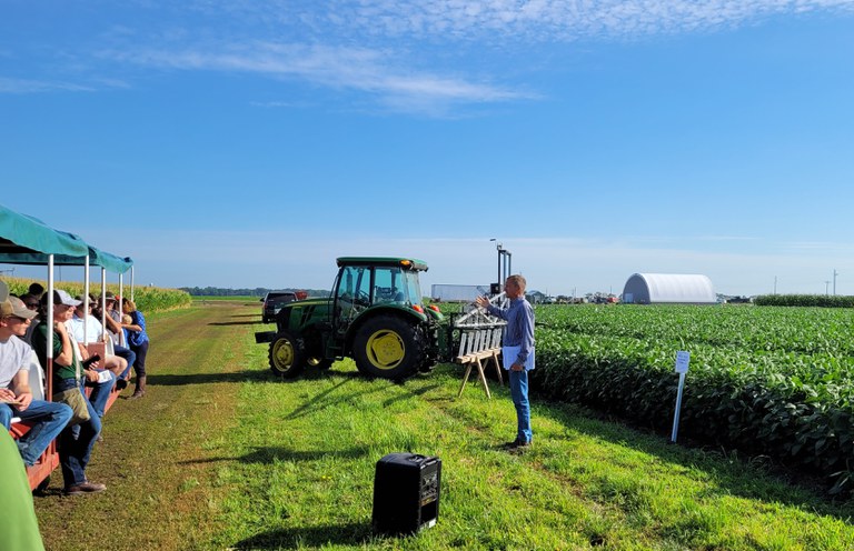 Corn diseases, nitrogen fertilizer and onion weed control will be discussed during sessions at the Oakes Irrigation Research Site Field Day. (NDSU photo)