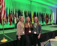 Addilyn Groven, Marisa Mumm and Clara Kjelland represented North Dakota 4-H at the conference. (NDSU photo)