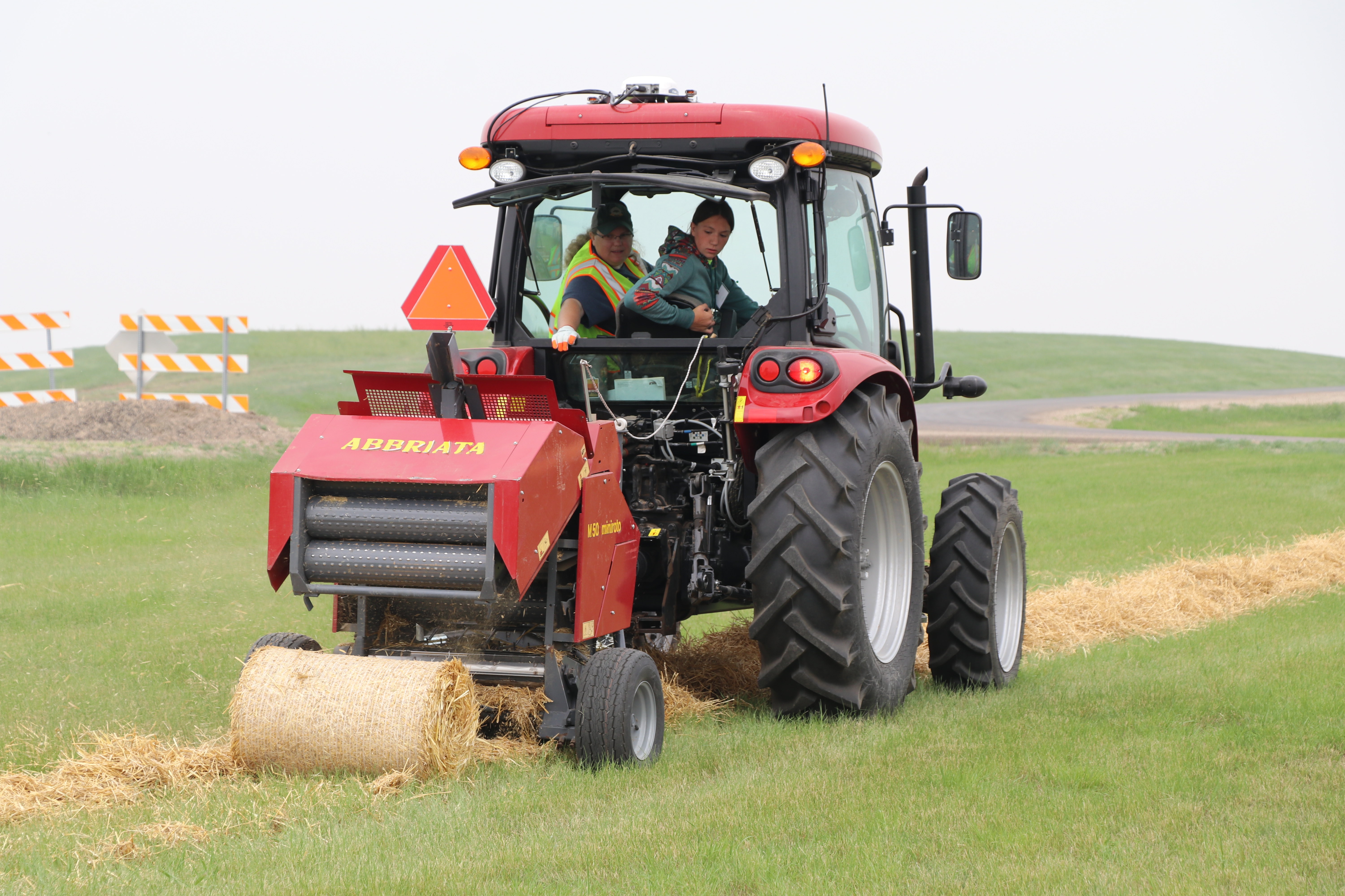 Youth learn the basics of safe tractor and machinery operation at an NDSU Extension youth farm safety camp. (NDSU photo)