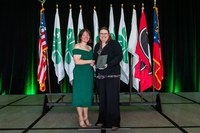Angie Johnson (right), NDSU Extension farm and safety coordinator. (NDSU photo)
