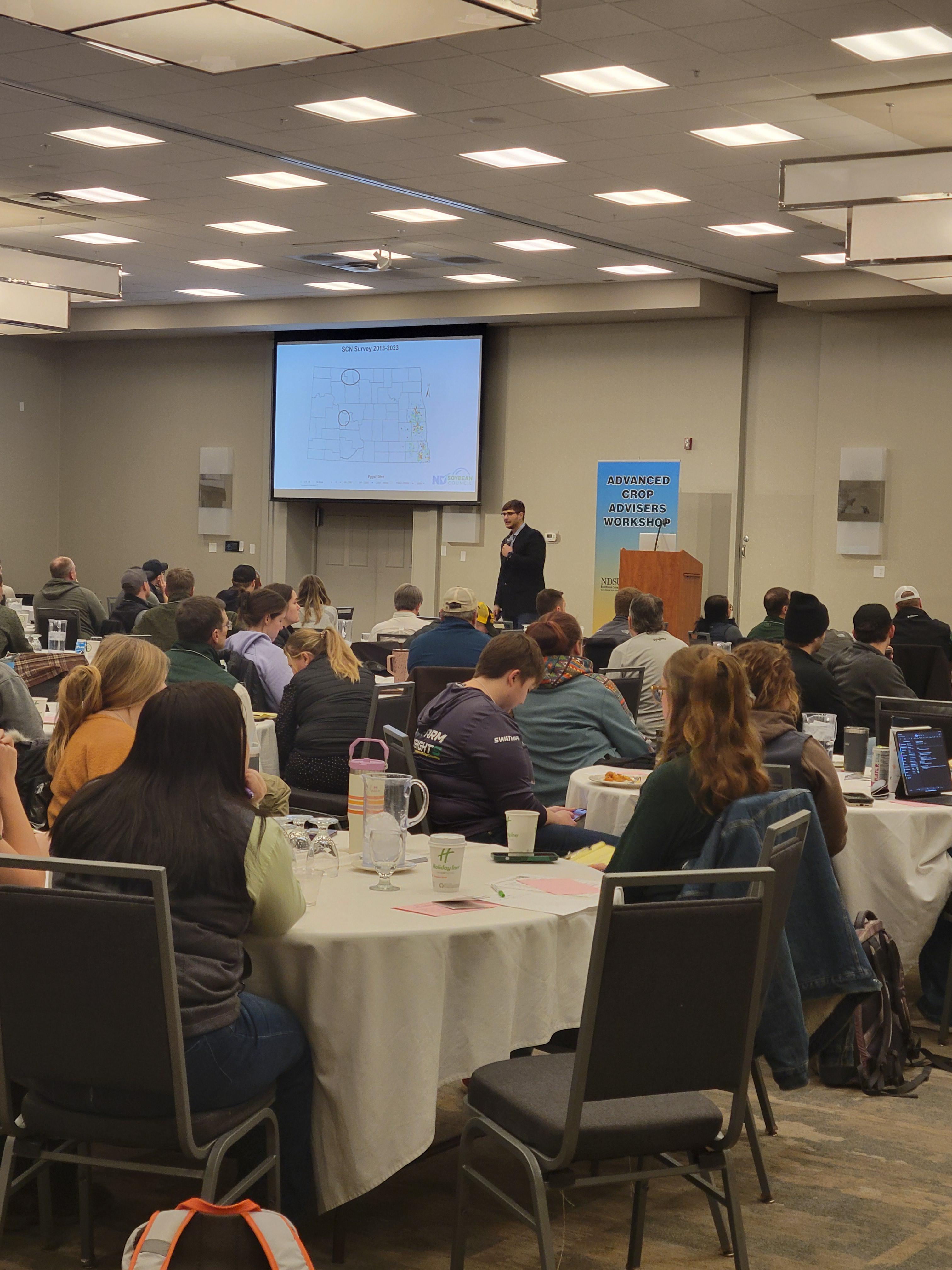 Educational session topics include alternative weed management, field crop diseases and a market outlook. (NDSU photo)