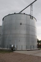 Monitor stored grain closely to detect any storage problems early. (NDSU photo)