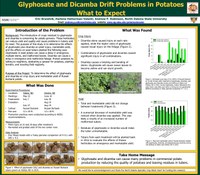 Glyphsoate and Dicamba Drift Problmes in Potatoes
