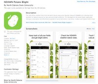 NDSU NDAWN Potato Blight App