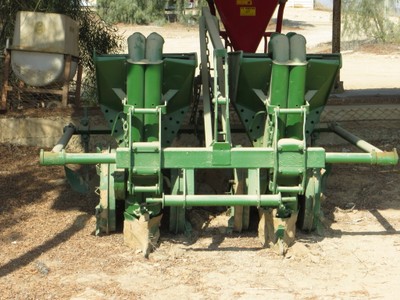 Potato planter at Israeli Research Farm