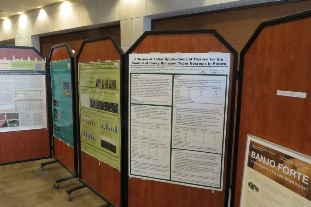 Research poster at the European Association for Potato Research Meeting