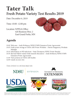 Tater Talk: Fresh Potato Results 2019