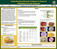 Understanding Blemish Problems to Improve  Marketing of Fresh Potatoes - Potato Expo poster