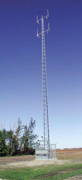 RTK GPS base tower
