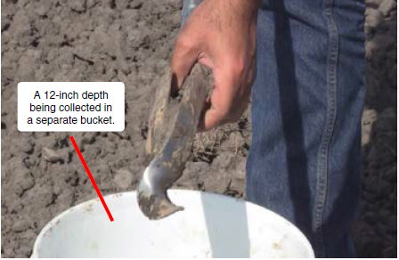 Soil depth separeated in 12-inch increments
