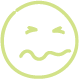 green angry face