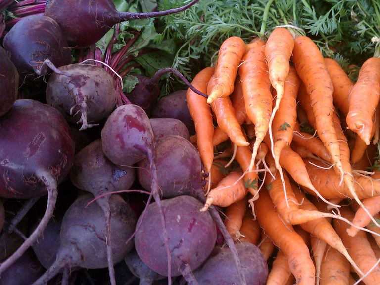 Beets and carrots