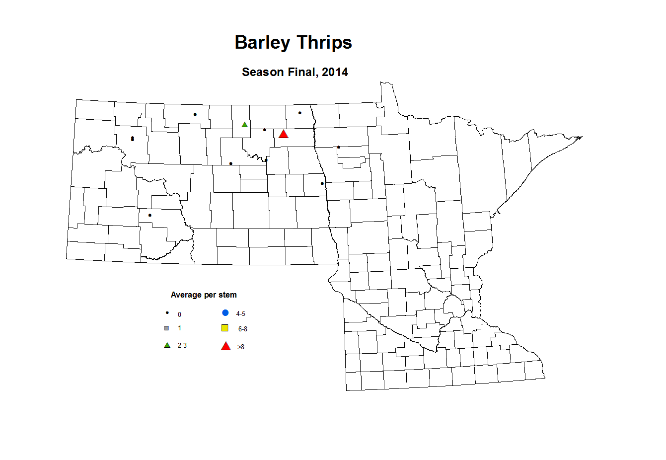 2014 Season Final Barley Thrips
