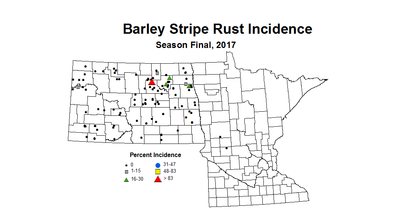 stripeRust Season Final Barley 2017