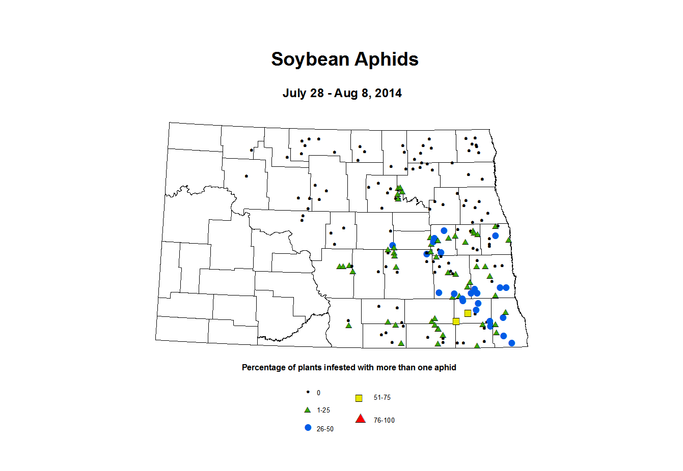 7 28 8 8 Soybean Aphids Percent Incidence