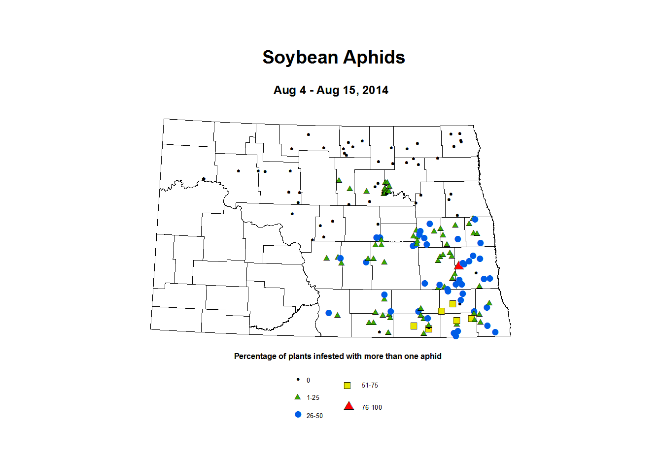 8 4 8 15 Soybean Aphids Percent Incidence