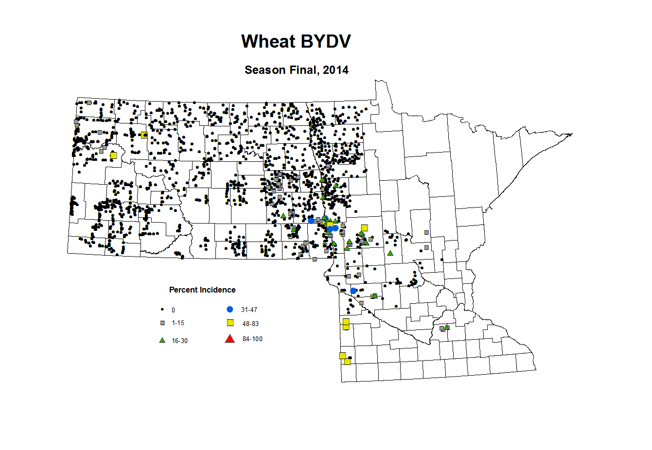 2014 Season Final Wheat BYDV