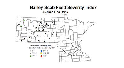 scabIndex Season Final Barley 2017