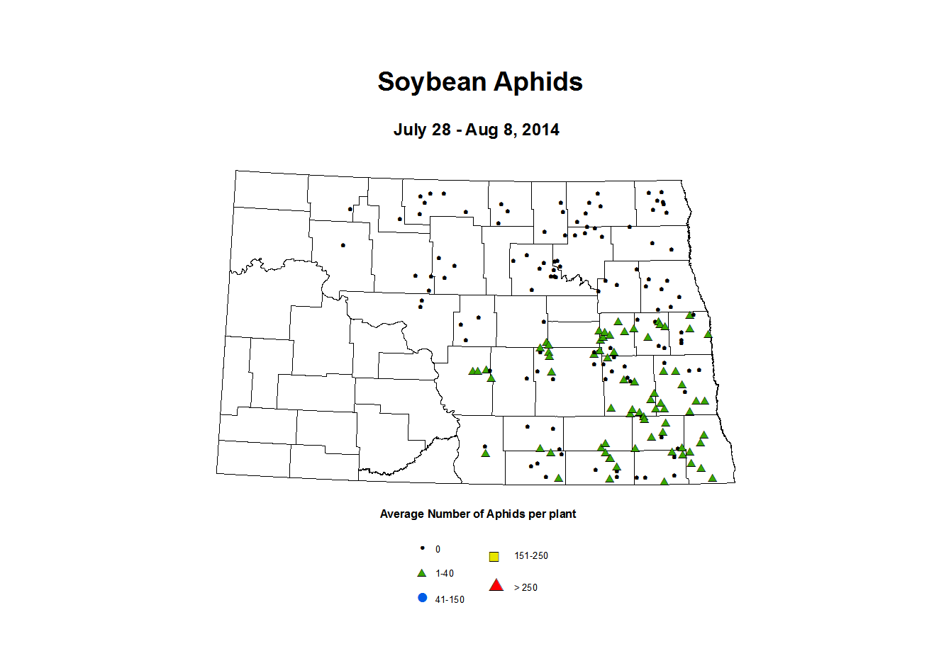 7 28 8 8 Soybean Aphids Average Per Plant
