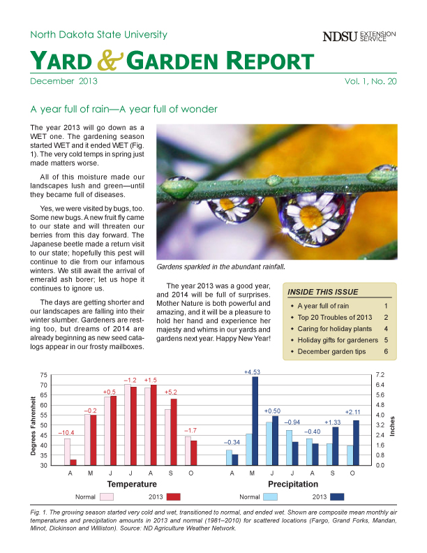 NDSU Yard & Garden Report for December 2013