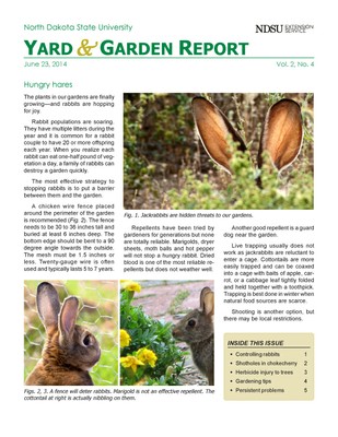 NDSU Yard & Garden Report for June 23, 2014