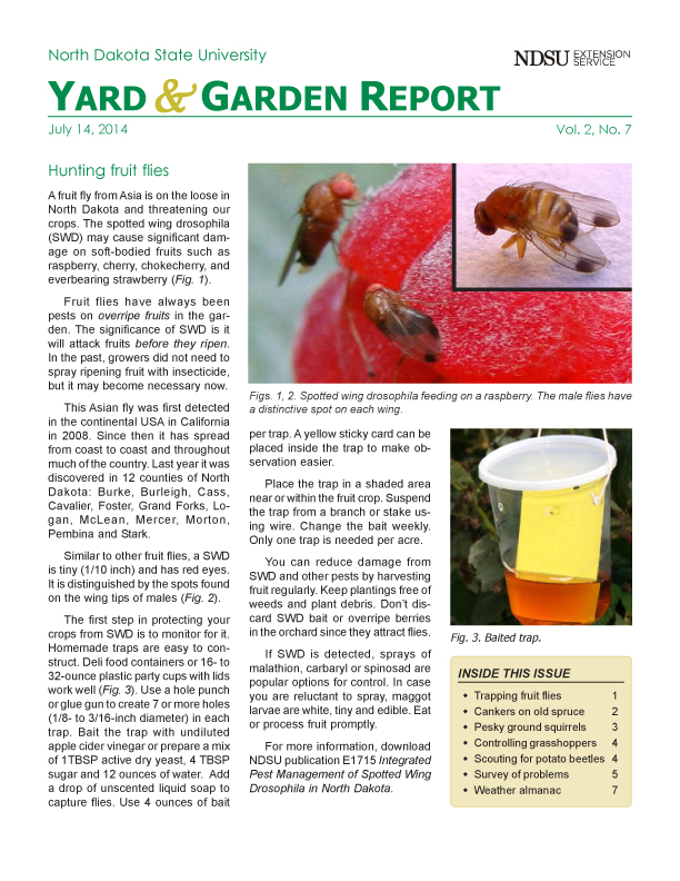 NDSU Yard & Garden Report for July 14, 2014