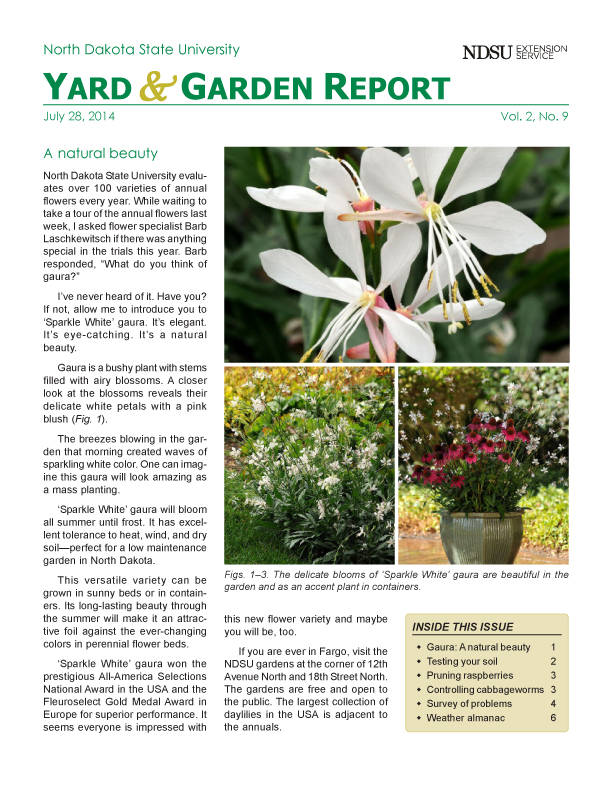 NDSU Yard & Garden Report for July 28, 2014