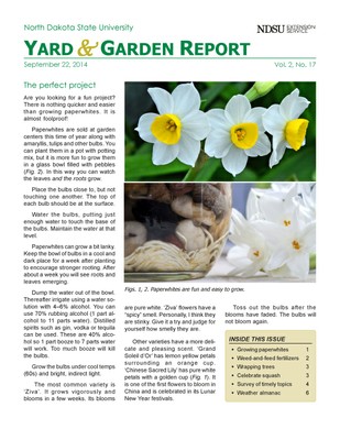 NDSU Yard & Garden Report for September 22, 2014