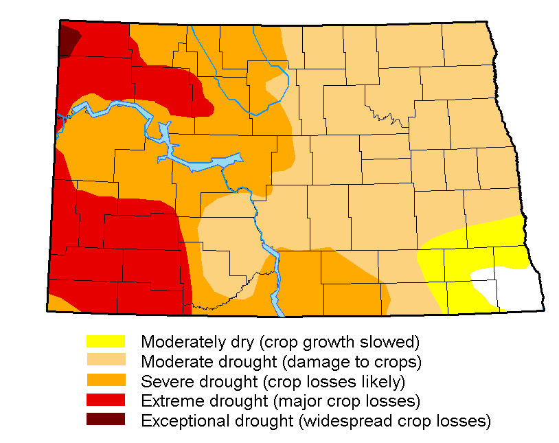 Drought map for September 12, 2017