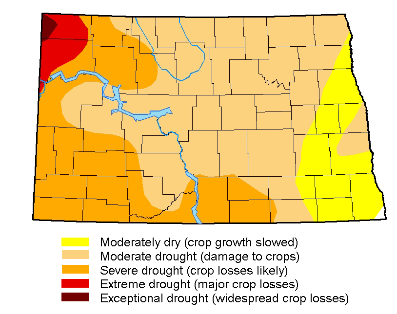 Drought map for September 19, 2017