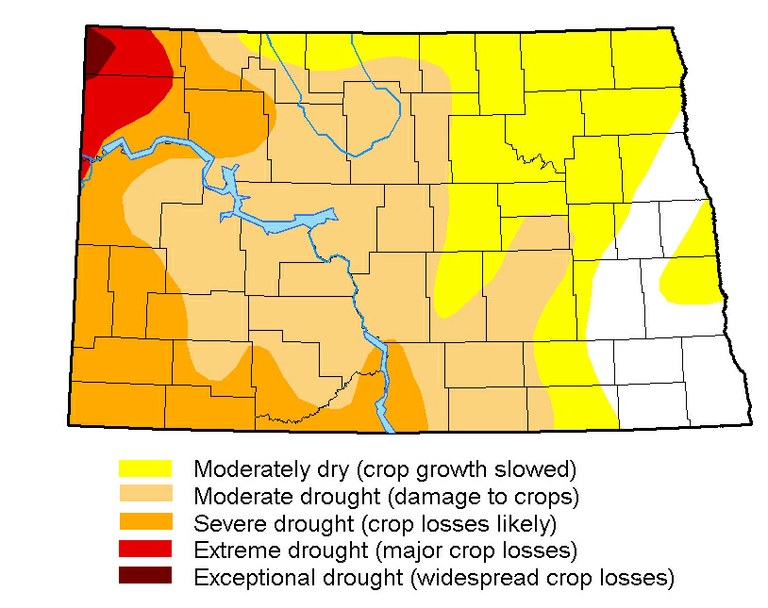 Drought map for September 26, 2017