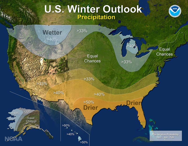 U.S. Winter Outlook 2016-17: Precipitation 