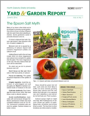 NDSU Yard & Garden Report for June 8, 2016