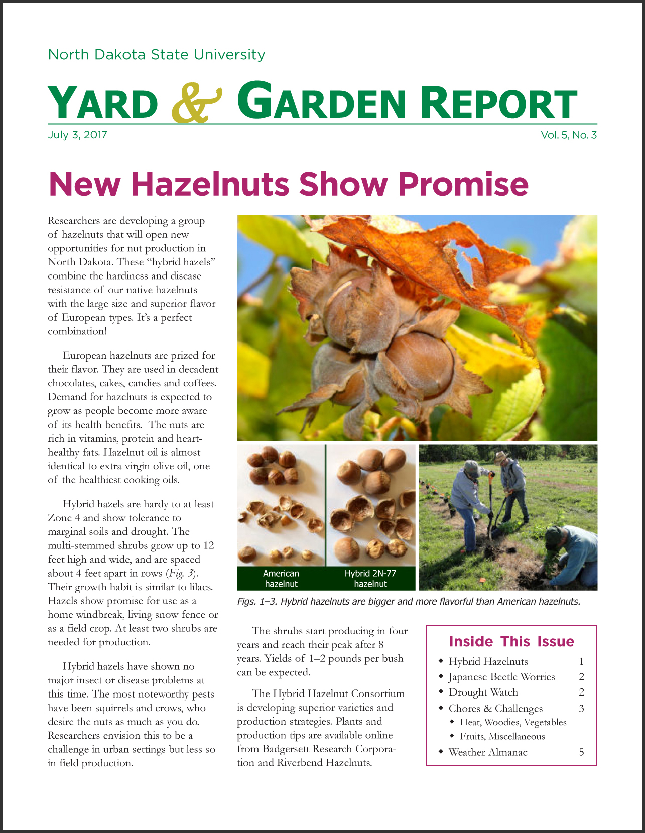 NDSU Yard & Garden Report for July 3, 2017
