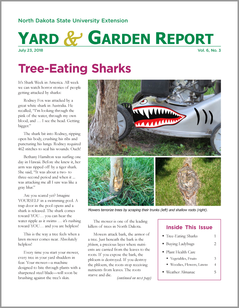 NDSU Yard & Garden Report for July 23, 2018