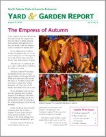 NDSU Yard & Garden Report for August 12, 2012