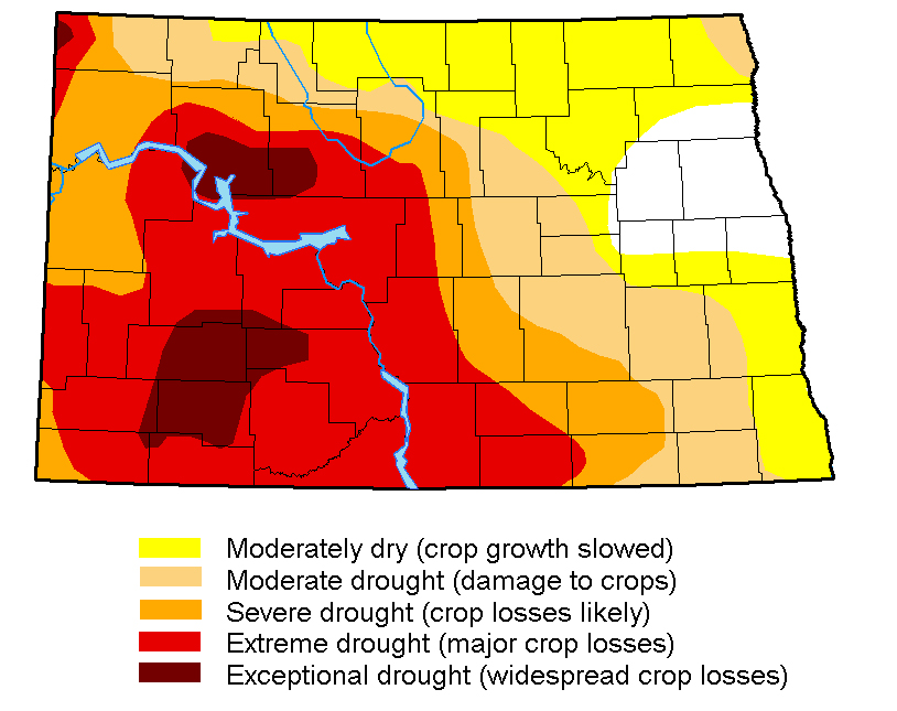 Drought map July 18, 2017