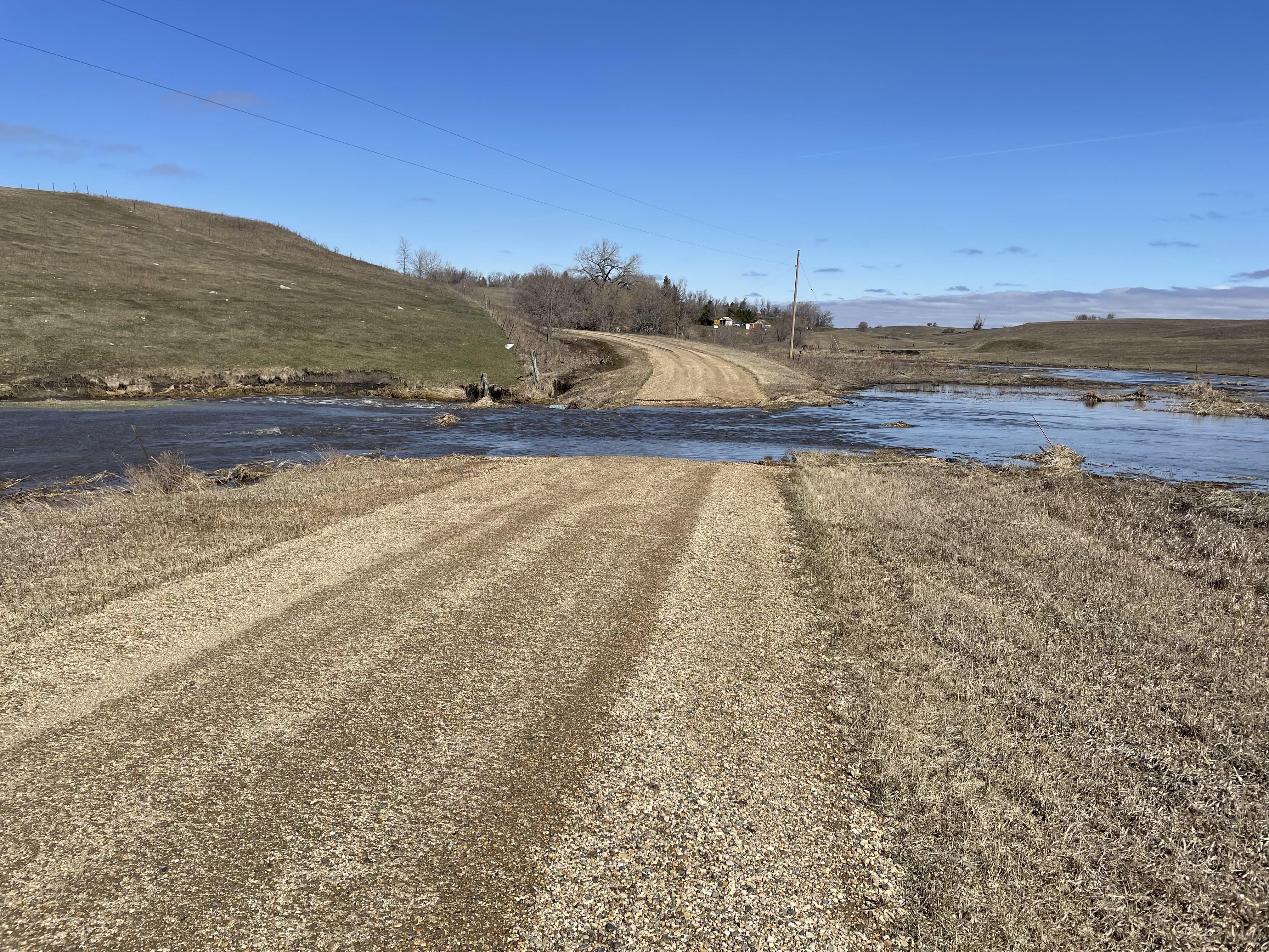 Erosion caused by flooding increases the chance livestock will ingest spores of anthrax. (NDSU photo)