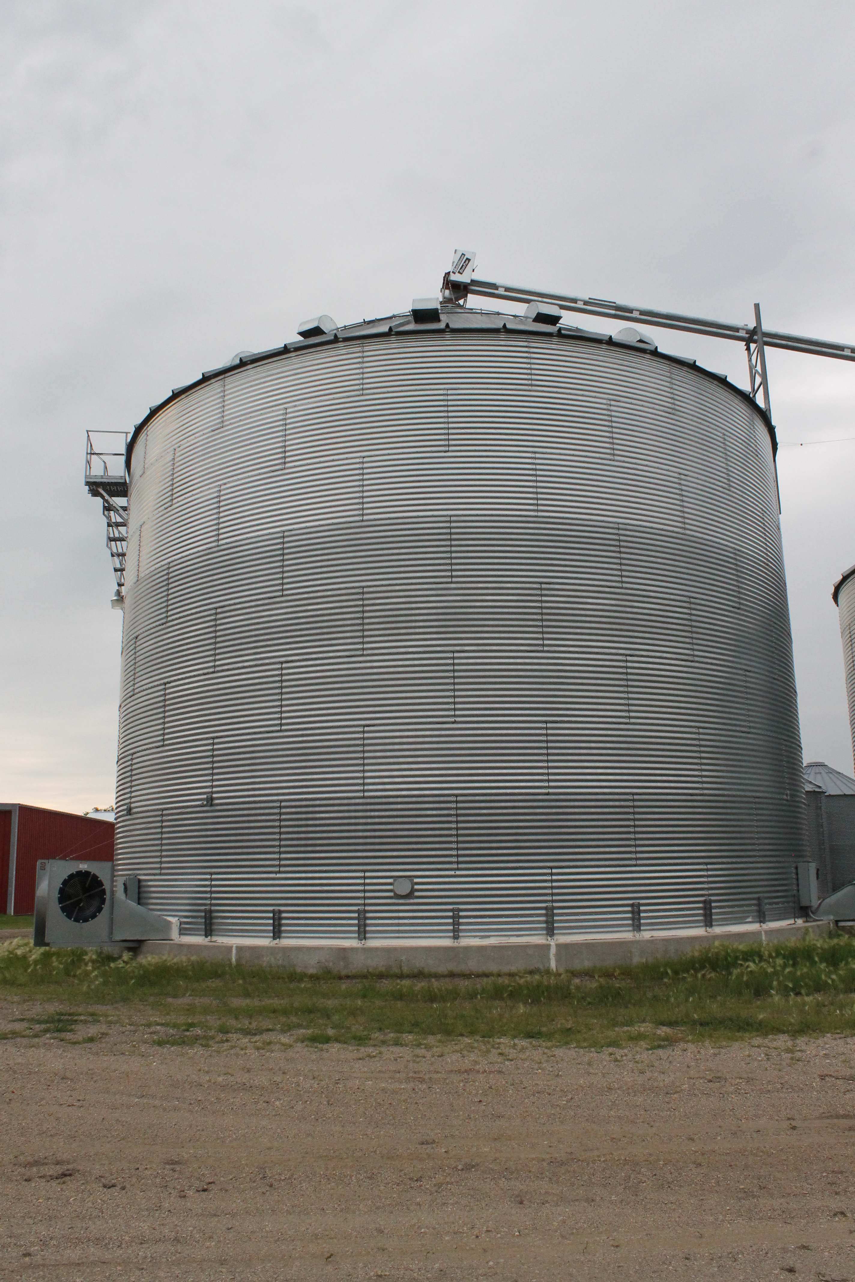 Be proactive against mold growth in grain storage by monitoring temperature and moisture. (NDSU photo)