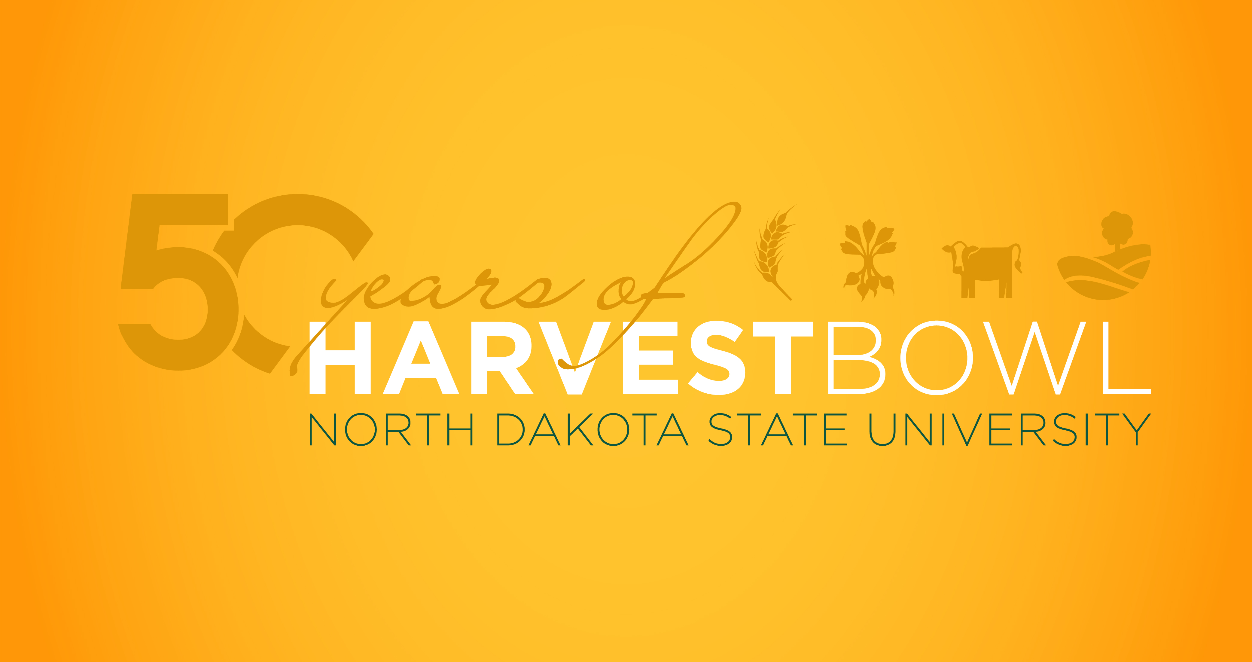 Harvest Bowl 50th Anniversary Logo (NDSU graphic)