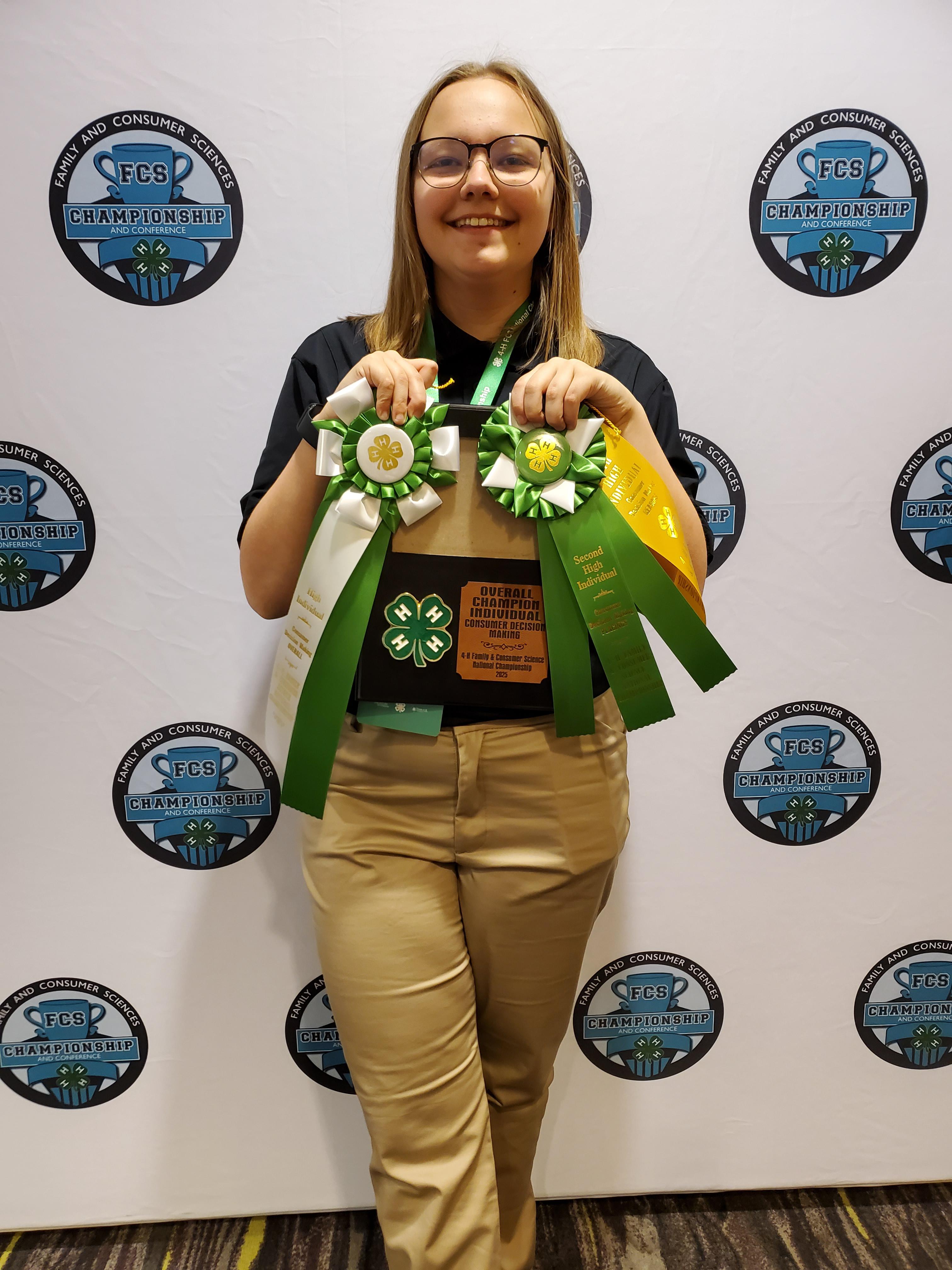 Greta Olsen was named the High Individual Overall in the contest. (NDSU photo)